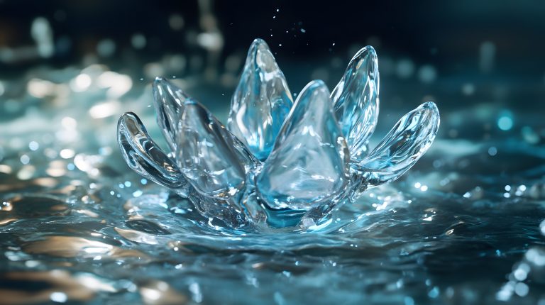eine-kristallisierte-wasserblume-die-aus-dem-wellenwasser-hervorgeht